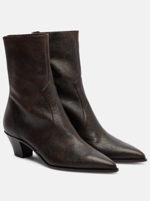 AQUAZZURA Brunswick 45 leather ankle boots