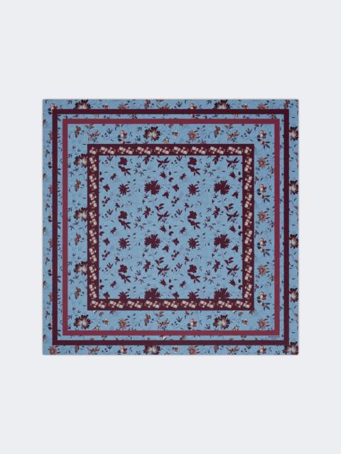 WEEKEND Max Mara ONESTORING Patterned silk twill foulard - LIGHT BLUE