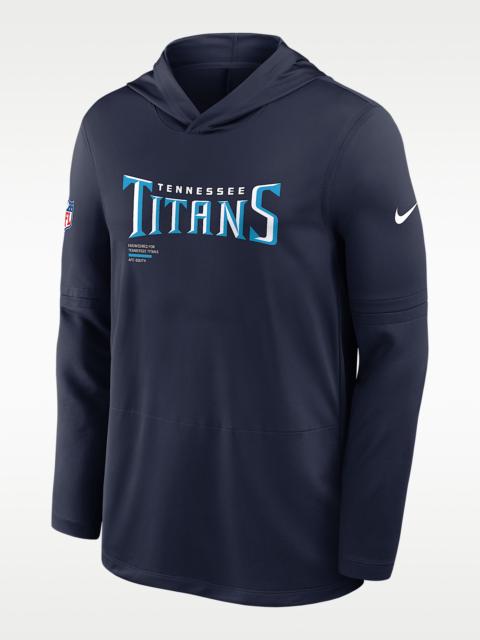 Nike Tennessee Titans Pure Fury Sideline Men's Nike Dri-FIT NFL Long-Sleeve Hooded Top