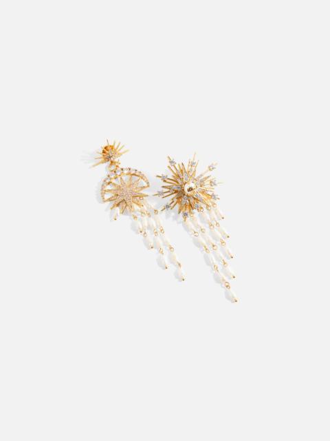 CAMILLA EMPRESS OF LIGHT STAR CRYSTAL EARRINGS GOLD
