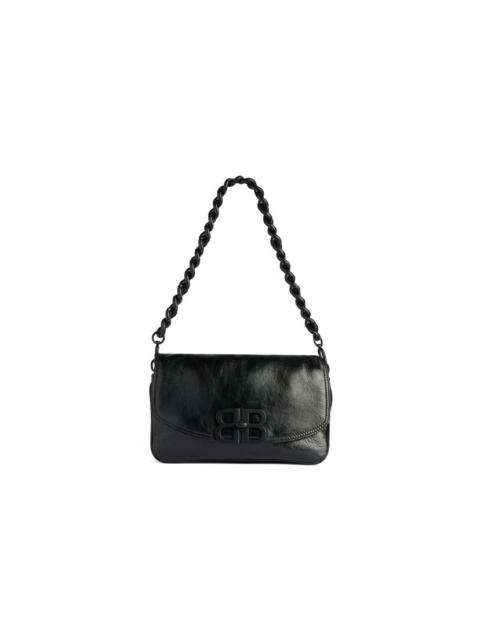 Bb Soft Small Flap Bag  in Black