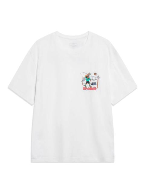 Li-Ning Li-Ning Anything Is Possible Graphic T-shirt 'White' AHST179-5