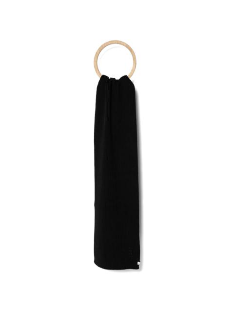 BOSS ribbed-knit scarf