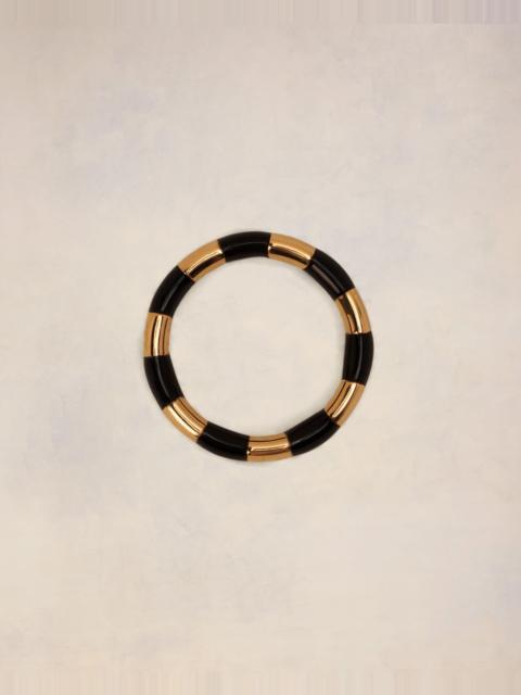 AMI Paris STRIPED AMI SIGNATURE RING