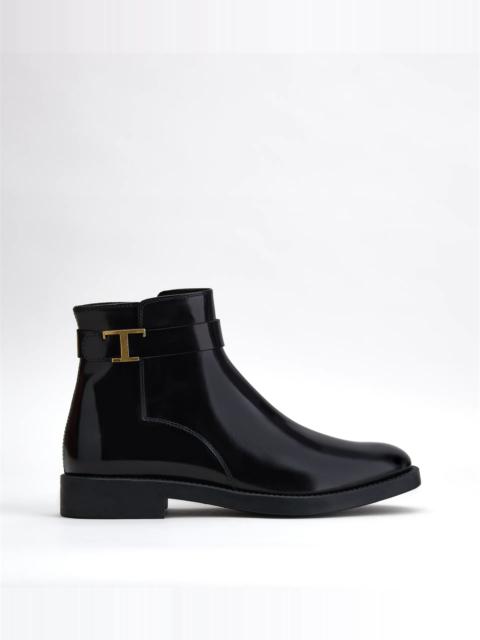 Tod's TIMELESS ANKLE BOOTS IN LEATHER - BLACK