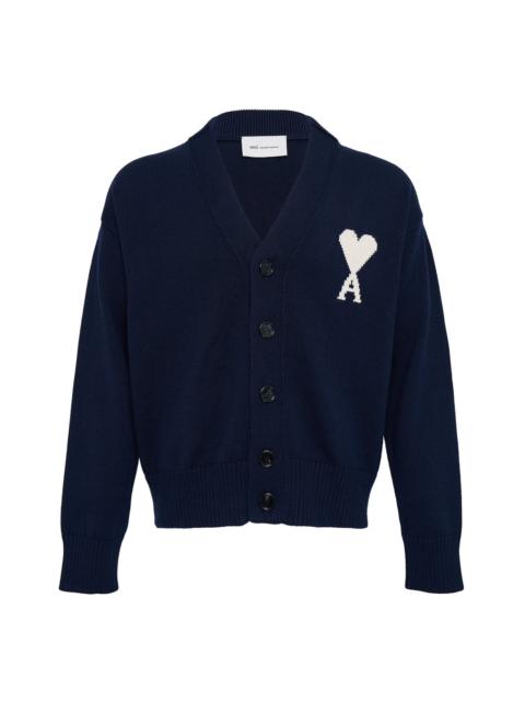 AMI Paris Cardigan With Contrasted AMI D