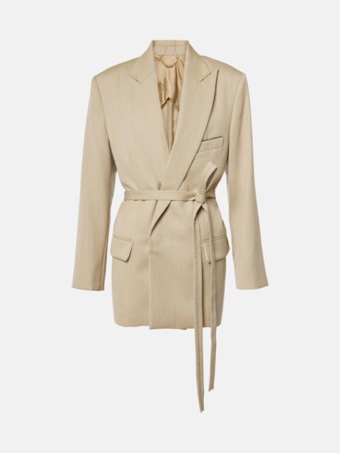 Victoria Beckham Belted wool blazer