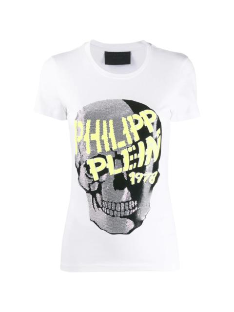 Skull embellished short sleeve T-shirt