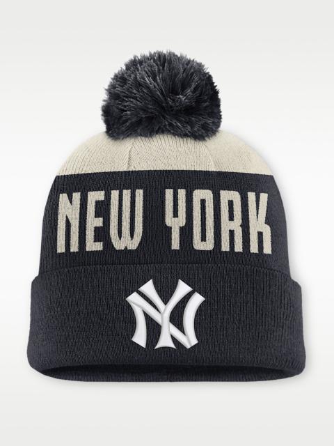 Nike New York Yankees Cooperstown Peak Men's Nike MLB Cuffed Pom Beanie