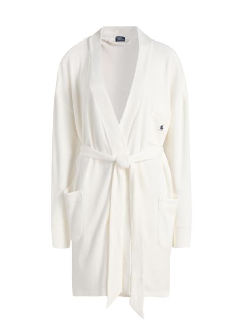 Polo Ralph Lauren Women's Waffle-Knit Cotton-Blend Belted Robe - Ecru