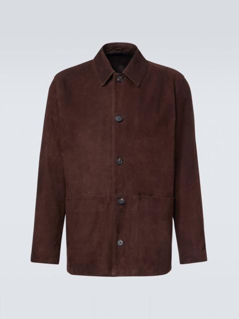 SAMAN AMEL Suede blouson jacket