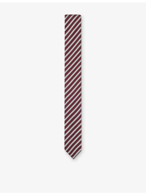 HUGO Striped Silk-Blend Tie