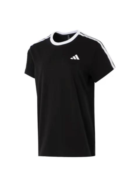 adidas (WMNS) adidas Boyfriend T-Shirt 'Black White' JY7612