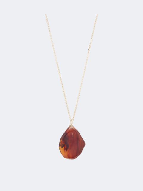 Victoria Beckham Ambra gold-plated pendant necklace