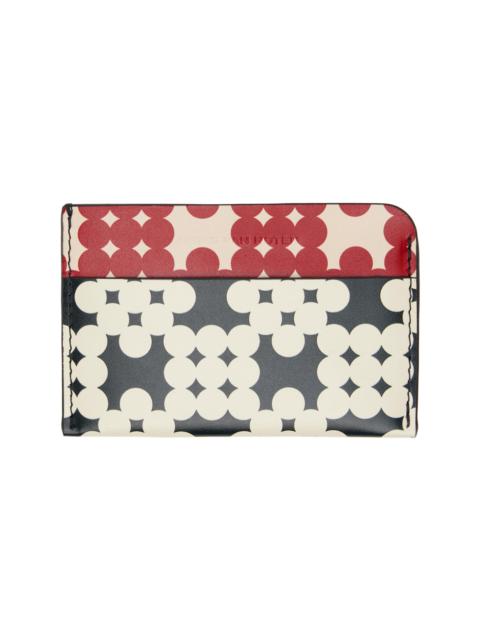 Dries Van Noten Black & Red Calfskin Card Holder