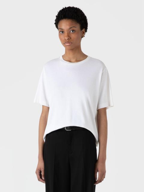Sunspel Boxy Silk T‑shirt
