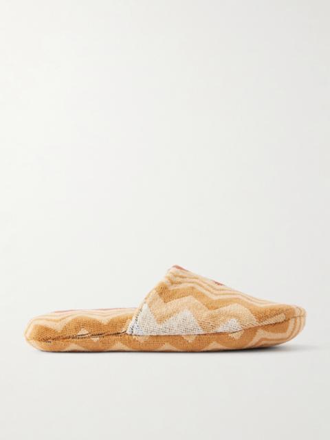 Missoni Giacomo Striped Cotton-terry Slippers