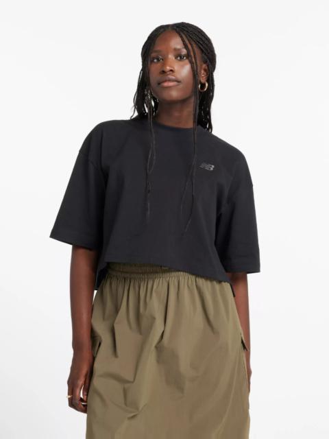 New Balance Women's Logo Oversized Jersey T-Shirt