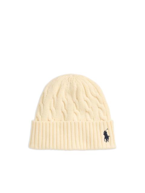 Polo Ralph Lauren cable-knit beanie hat