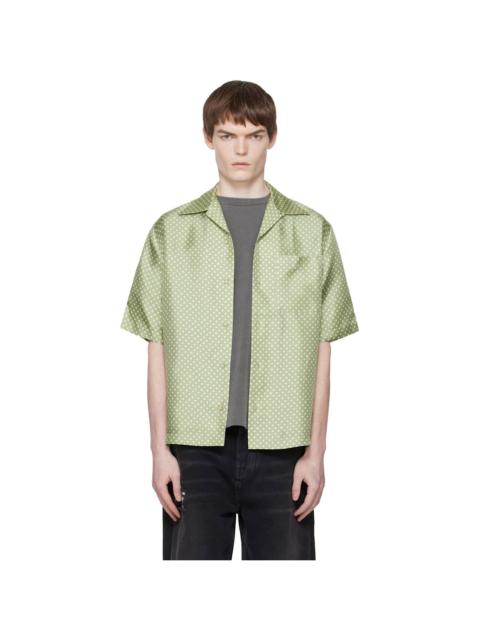 AMIRI Green Polka Dot Camp Shirt