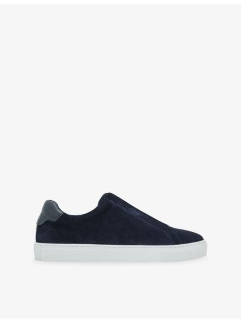 REISS Emil Suede Trainers
