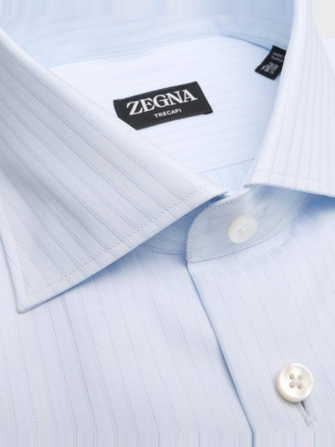ZEGNA Men's Trecapi Cotton Tonal Stripe Dress Shirt