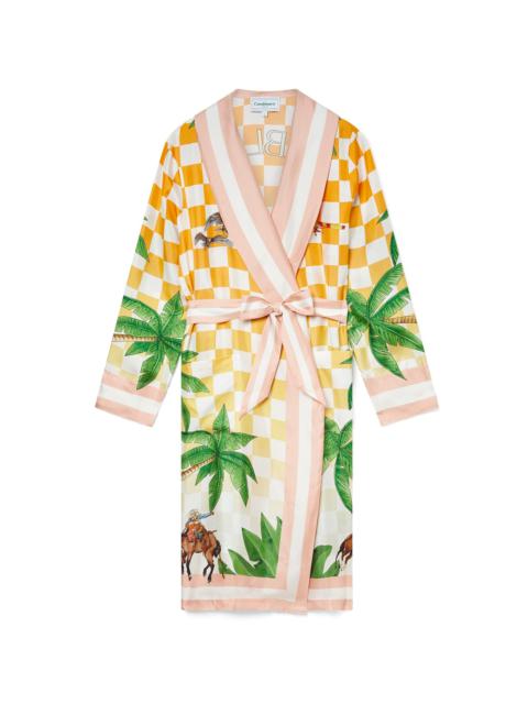 Tennis Club Silk Robe