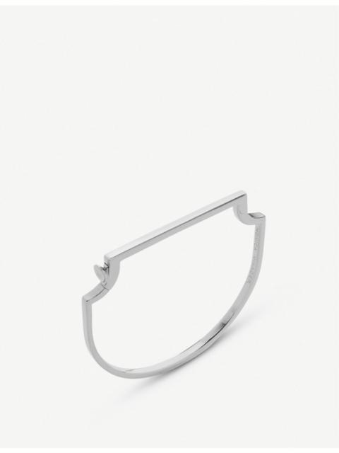 MONICA VINADER Signature skinny sterling silver bangle bracelet