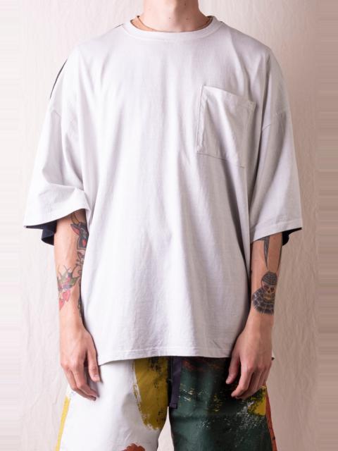 Kapital Kountry Jersey 2TONES BIG Pocket T (BONE) - Ecru x Black