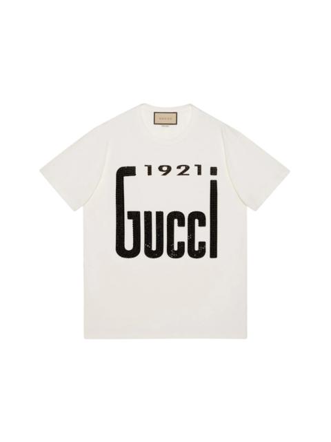 GUCCI Gucci 1921 Crytsal T-shirt White