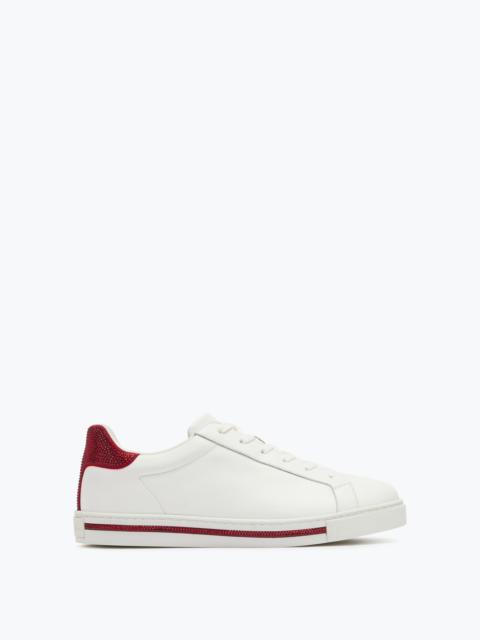 RENE CAOVILLA Xtra Crystal White-Red Sneaker 15