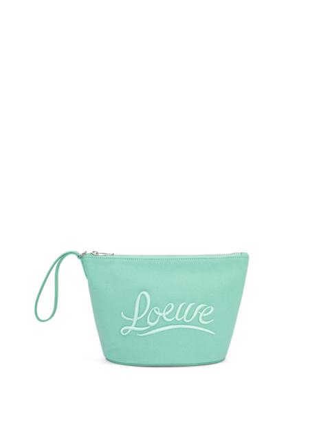 Loewe Cosmetic pouch in canvas and calfskin