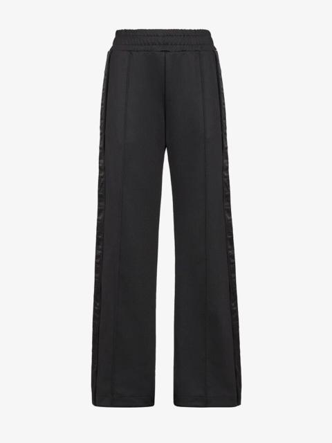 FENDI Black piqué jersey pants