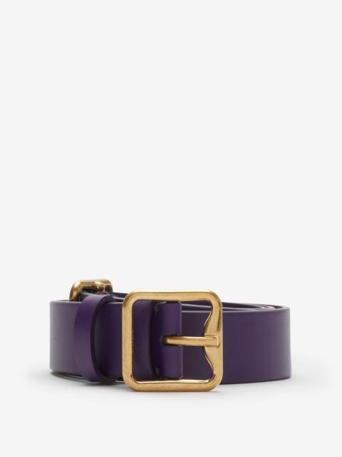 Burberry Leather Double B Buckle Belt