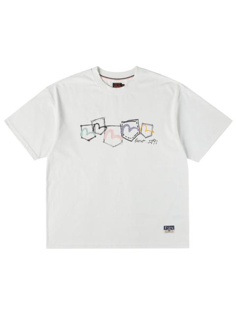 EVISU Hand-Drawn Multi-Pocket T-shirt
