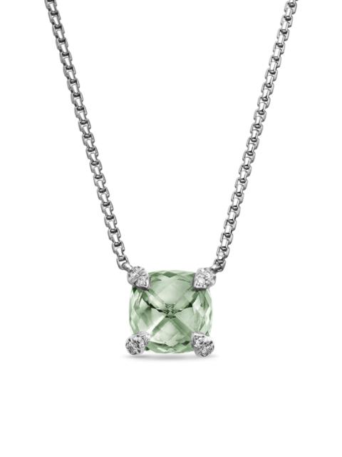 DAVID YURMAN Women's Petite Chatelaine Pendant Necklace with Pave Diamonds - Prasiolite