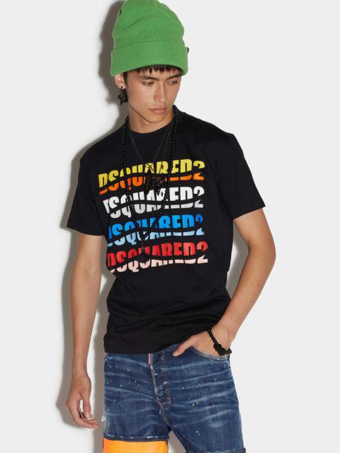 DSQUARED2 D2 COLOR WAVE COOL T-SHIRT