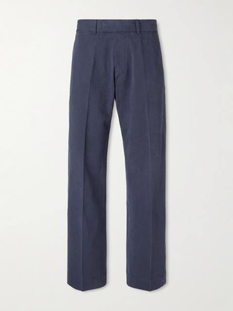 TOM FORD Wide-Leg Cotton-Drill Trousers