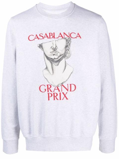 CASABLANCA logo-print long-sleeve sweatshirt