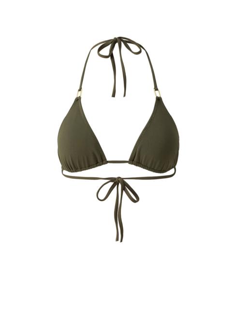 MELISSA ODABASH EXCLUSIVE CANCUN OLIVE BIKINI TOP