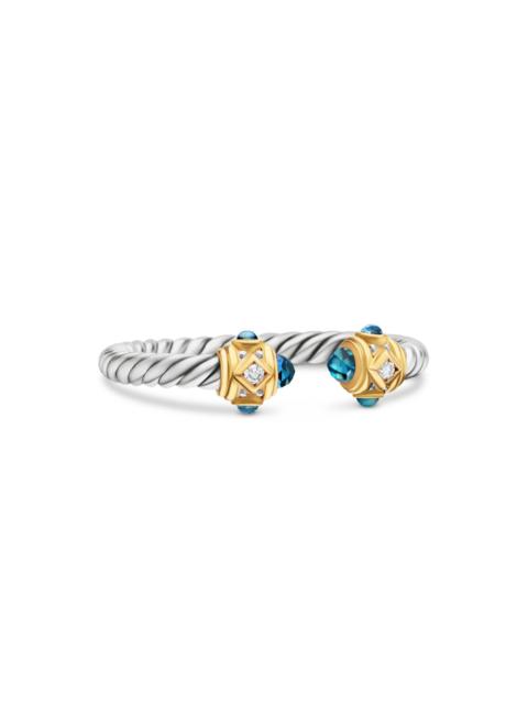 DAVID YURMAN Women's Renaissance Ring in Sterling Silver - Hampton Blue Topaz