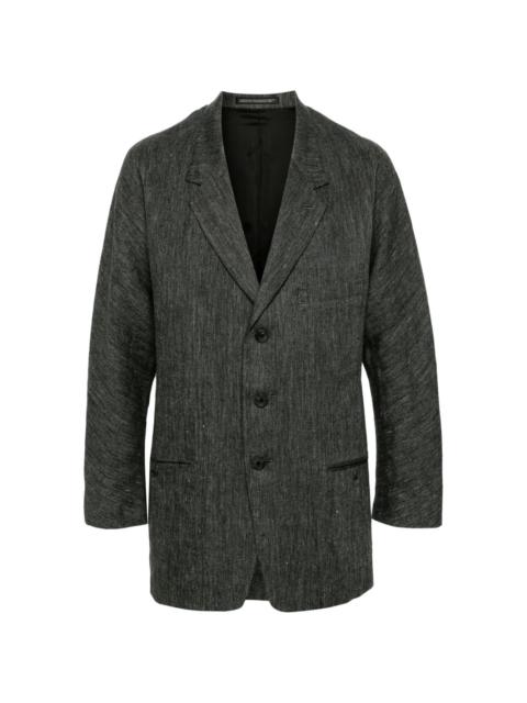 Yohji Yamamoto W-Raglan linen blazer