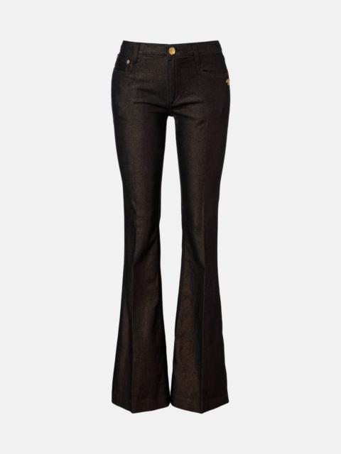 Roberto Cavalli Embellished flared jeans