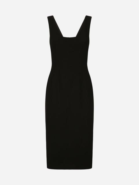 Dolce & Gabbana Wool crepe midi dress