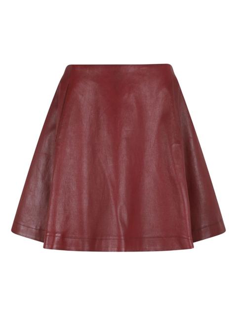 STOULS Arielle leather skirt