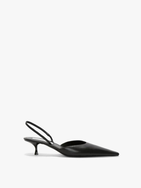 Victoria Beckham Sloan Halter Back 45 In Black Leather