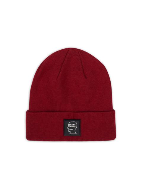 BRAIN DEAD Classic Logo Head Wool Beanie - Maroon