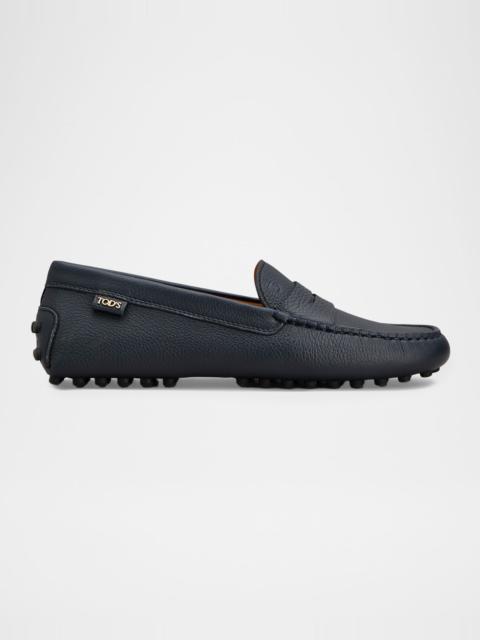 Tod's Men's Gommino Grained Leather Penny Loafers