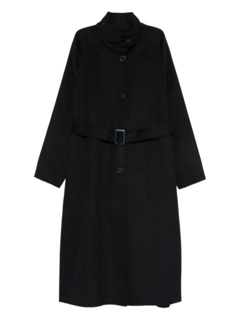 EMPORIO ARMANI belted long-sleeve coat