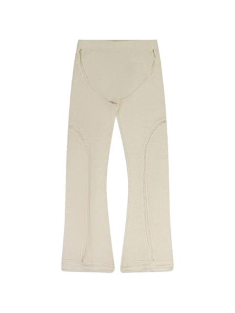 Rhude flared knitted trousers